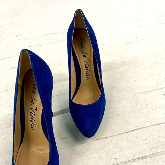 POUR LA VICTOIRE- BLUE SUEDE SHOES 💙 - Picture 3 of 4